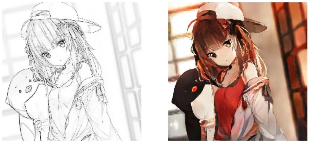 sketch source (left): 🐧 by Hitsu
