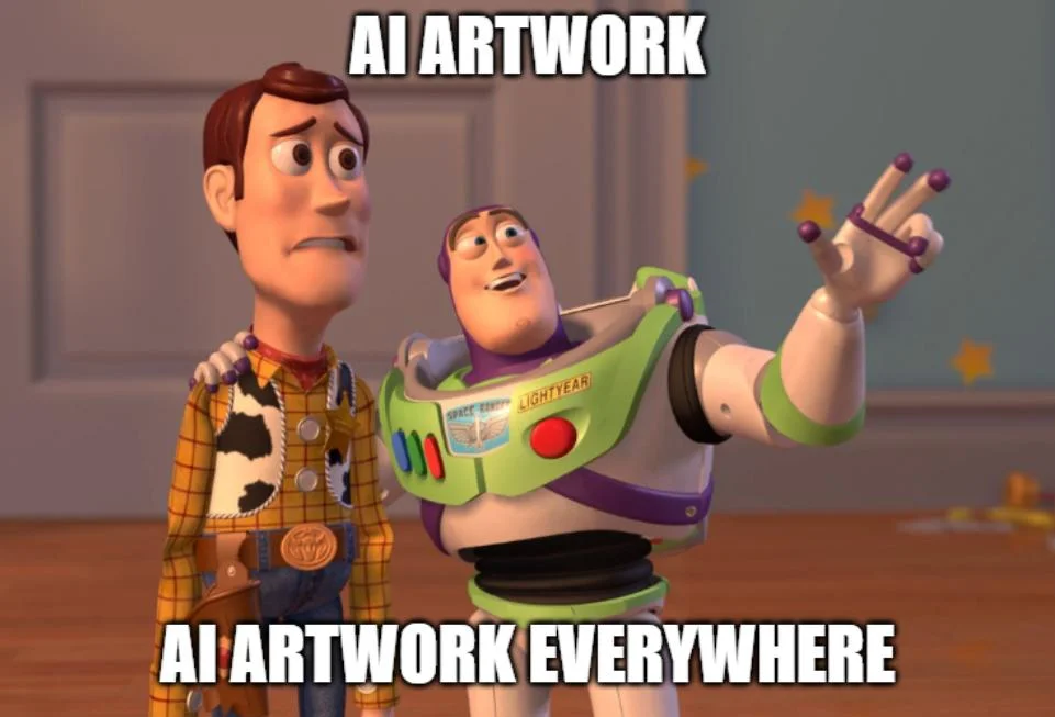 AI artwork, AI artwork everywhere