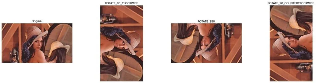 Rotate an OpenCV image by 90, 180, or 270 degrees